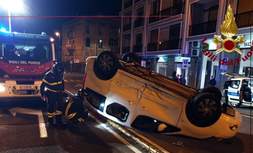 MESSINA – Incidente sul Viale Boccetta tra due auto, una si è ribaltata.
