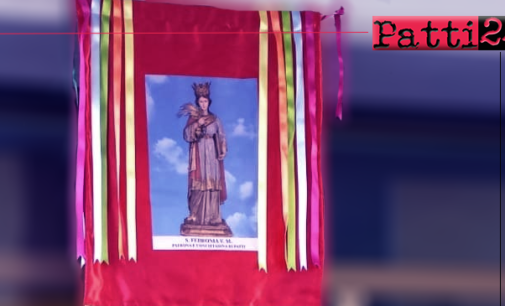 PATTI – Esporre, oggi, le bandiere della patrona Santa Febronia per impetrare la sua intercessione.
