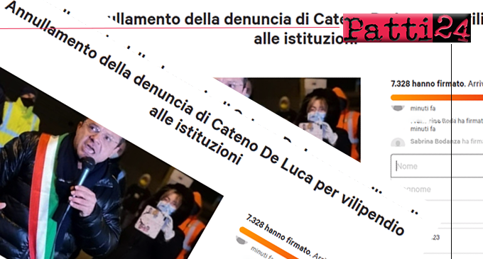 MESSINA – De Luca denunciato per vilipendio alle istituzioni. Cittadini  firmano petizione on line per annullamento.