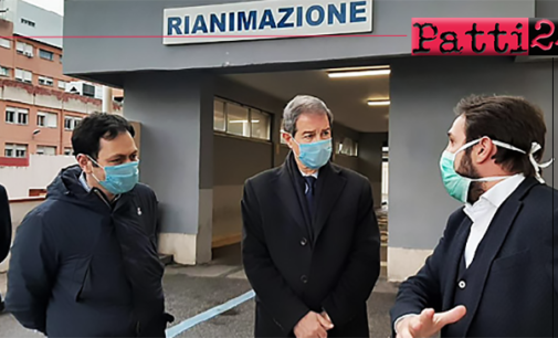 MESSINA – Covid-19. Vertice in prefettura e sopralluogo strutture ospedaliere di Musumeci e Razza.