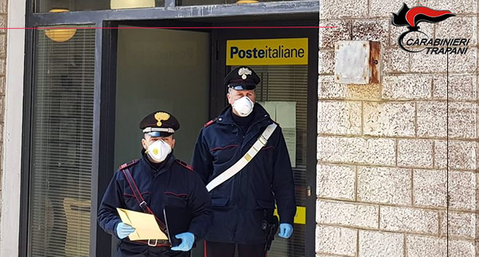 EMERGENZA COVID-19. Poste Italiane e Carabinieri insieme per consegnare la pensione agli anziani
