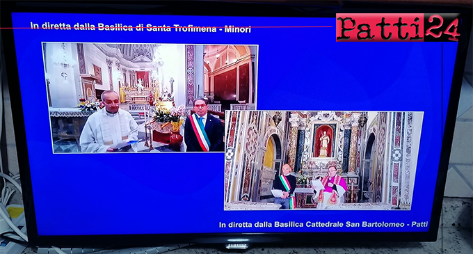 PATTI – Covid-19. Patti e Minori in diretta social nel nome della devozione a Santa Febronia Trofimena