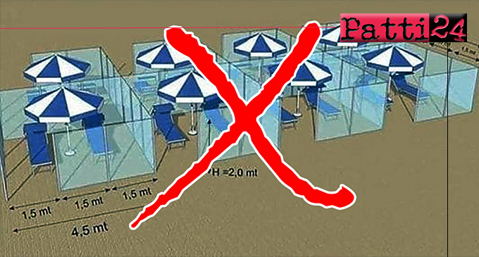 OLIVERI – “Negli stabilimenti balneari non ci sarà nessun recinto di plexiglass”