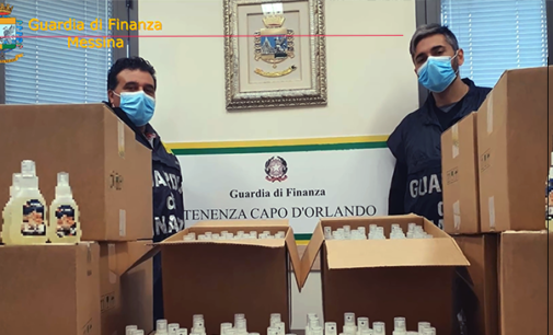 MESSINA – Sequestrati nel capoluogo e in provincia 800 litri di gel igienizzante, già confezionati in 6.356 flaconi , falsamente pubblicizzati come “sanitizzanti”