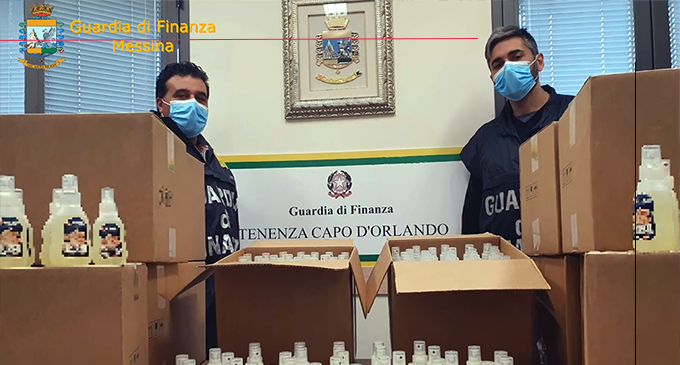 MESSINA – Sequestrati nel capoluogo e in provincia 800 litri di gel igienizzante, già confezionati in 6.356 flaconi , falsamente pubblicizzati come “sanitizzanti”