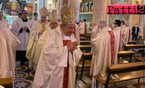 PATTI – La Messa Crismale celebrata nella Basilica Santuario di Tindari.