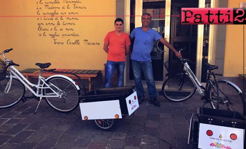 OLIVERI – Clean Bike. Donate due bici “raccogli rifiuti”.