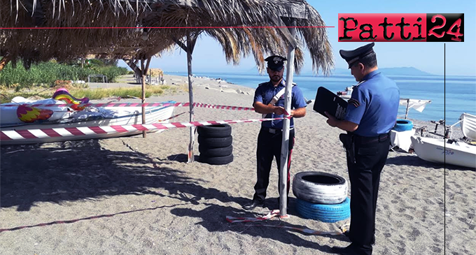 GIOIOSA MAREA – Occupazione abusiva di suolo demaniale marittimo tra Patti e Gioiosa Marea. Otto denunce