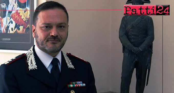 PATTI –  Il Tenente Colonnello Salvatore Pascariello nuovo comandante della Compagnia Carabinieri.