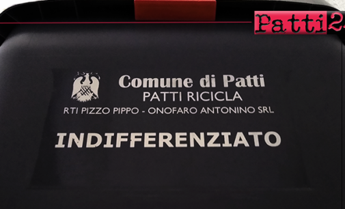 PATTI – Indifferenziato. Conferire residuo secco in sacchi trasparenti ispezionabili, divieto utilizzo sacchi neri.