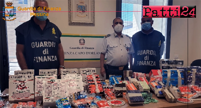 CAPO D’ORLANDO – Maxi sequestro articoli per fumatori in vendita senza autorizzazioni.