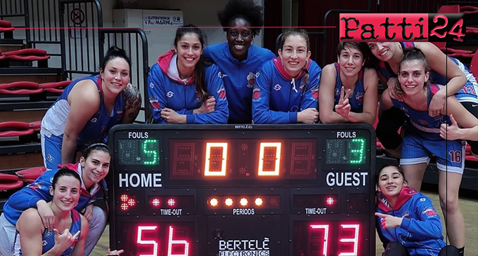 PATTI – A2 di basket femminile. Jolly Acli Livorno – Alma Patti 56-73