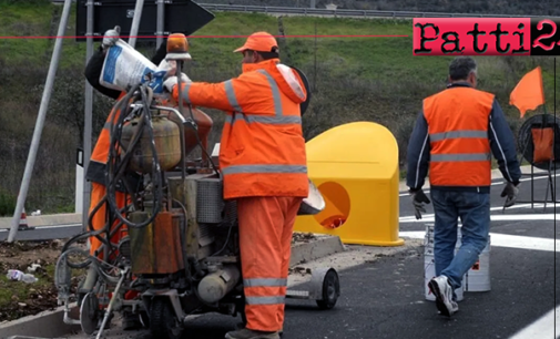 MESSINA – Lavori di ripristino barriere danneggiate da incidenti nella tangenziale A20 tra Tremestieri e Villafranca