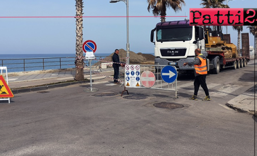 CAPO D’ORLANDO – Iniziati gli interventi contro l’erosione sulla spiaggia del Lungomare Doria