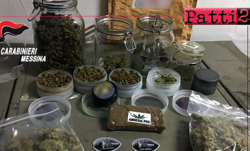PIRAINO – 31enne in possesso di oltre 400 grammi di hashish e marijuana. Arrestato