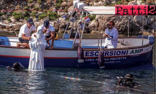 MILAZZO – La posa della statua di San Francesco nei fondali di Capo Milazzo