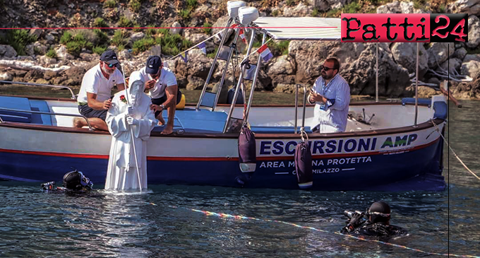 MILAZZO – La posa della statua di San Francesco nei fondali di Capo Milazzo