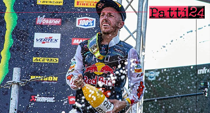 MXGP – GP Olanda. Tony Cairoli, secondo posto finale, dietro lo sloveno Tim Gajser, che rimane leader del mondiale.