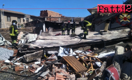 FONDACHELLO VALDINA – Esplosione distrugge una bottega. Cause in fase di accertamento.