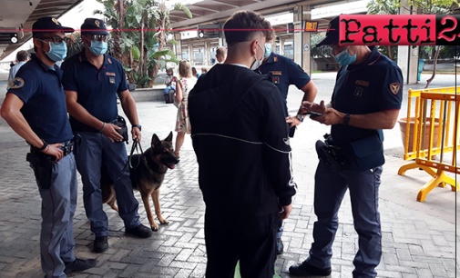 SICILIA – Operazione della Polfer “Stazioni Sicure”. Elevate 3 sanzioni, a Messina 28enne tunisino trovato in possesso di hashish.