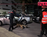 BARCELLONA P.G. – Controlli nel centro cittadino del Longano e nell’hinterland. Il cane pastore “King” fiuta l’odore di tracce di sostanze stupefacenti all’interno dell’auto. Arrestato 33enne