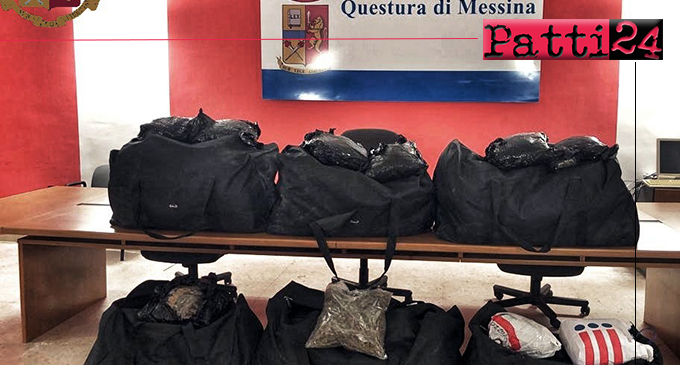 MESSINA – Sequestrati circa 106 chili di marijuana. Arrestati trafficanti di droga messinesi in flagranza di reato.