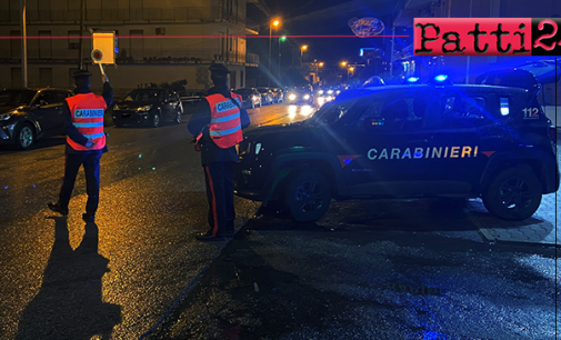 BARCELLONA P.G. – Controlli straordinari. 3 persone denunciate: 2 per guida in stato di ebrezza, 1 per guida sotto l’influenza di sostanze stupefacenti