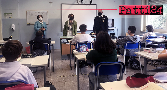 PATTI – Legalità e contrasto al bullismo e cyberbullismo. Incontri periodici dei Carabinieri nelle scuole