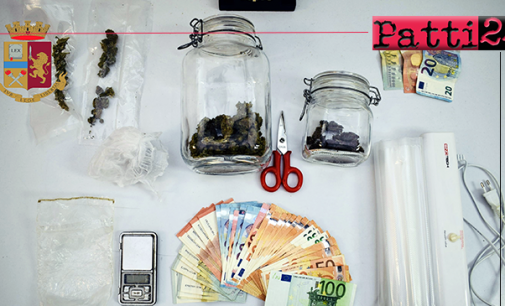 MESSINA – Pusher 23enne in manette. Sequestrati marijuana e denaro.