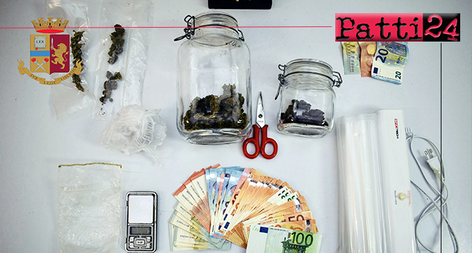 MESSINA – Pusher 23enne in manette. Sequestrati marijuana e denaro.