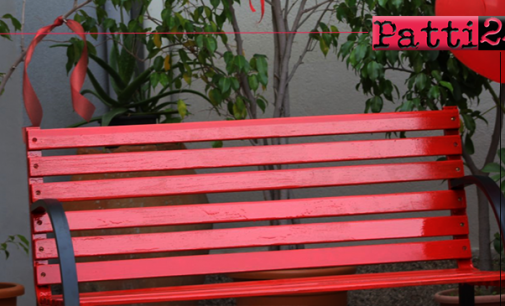 PATTI – Installata Panchina rossa al “Borghese-Faranda”.
