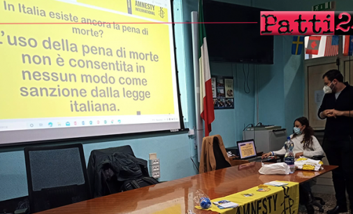 PATTI – Liceo Vittorio Emanuele III°. Incontro con due rappresentanti di “Amnesty International”