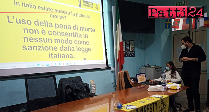 PATTI – Liceo Vittorio Emanuele III°. Incontro con due rappresentanti di “Amnesty International”