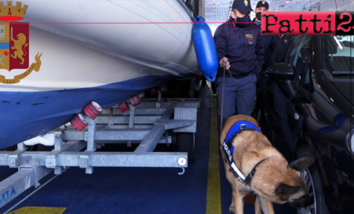 MESSINA – Servizi antidroga. Disposti controlli della Polizia di Stato a bordo nelle navi nello Stretto.