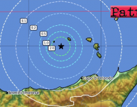 EOLIE – Lieve sisma nel mare delle Isole Eolie di magnitudo ML 3.9