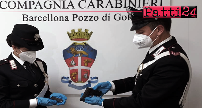 BARCELLONA P.G. – Deteneva arma clandestina in casa. Arrestato 43enne