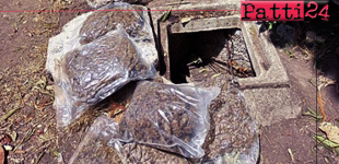 MESSINA – Droga, quasi quattro chili di marijuana trovati in un tombino.
