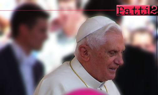 PATTI – Morte Papa emerito Benedetto XVI°. La Diocesi si unisce alla preghiera di tutta la Chiesa