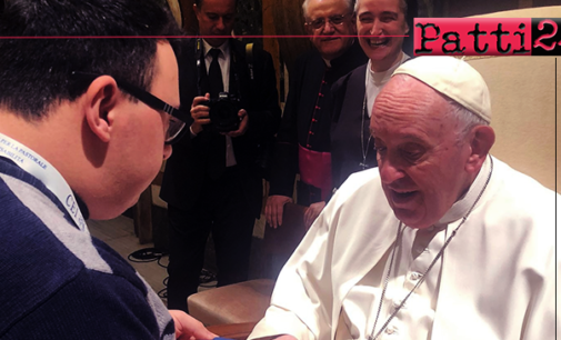 PATTI – Piergiorgio Zampino ha raccontato a Papa Francesco la propria storia semplice, le attese, le delusioni delle persone con disabilità intellettiva e relazionale.