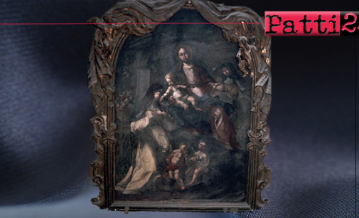 PATTI – Finanziato restauro dipinto su tela raffigurante la Madonna col Bambino tra Santa Rosa da Lima e Santa Caterina da Siena.