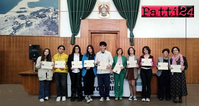 PATTI – Intercultura. Cerimonia di premiazione per 10 studenti del territorio locale e limitrofo pronti a partire per un’esperienza di vita e di studio all’estero.