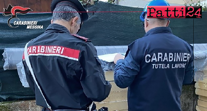 MESSINA – Controllati due cantieri edili a Pagliara e Pettineo. Denunciati i titolari, ammende e sanzioni. per oltre 37.000 euro.