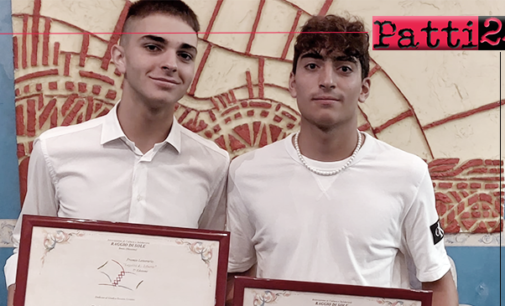 PATTI – Due studenti del Liceo tra i vincitori della 7ª edizione del premio letterario “Legalità è… libertà”.