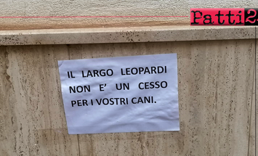 PATTI – Reiterata inciviltà di chi fa defecare i propri cani sui marciapiedi, senza raccogliere gli escrementi e pulire secondo le norme previste.