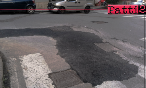 PATTI – Completati interventi di manutenzione su strade cittadine.