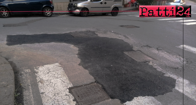 PATTI – Completati interventi di manutenzione su strade cittadine.
