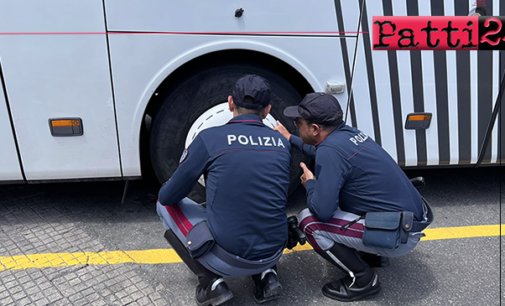 BARCELLONA P.G. – Gite scolastiche in sicurezza, controllati 14 autobus tra Barcellona P.G. e Patti. Un veicolo è stato sospeso dalla circolazione per gravi anomalie.
