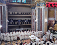 PATTI – Basilica Santuario di Tindari. Il Vescovo monsignor Giombanco, ha presieduto la Solenne Messa Crismale